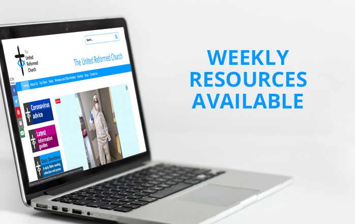 Image of URC website on laptop screen